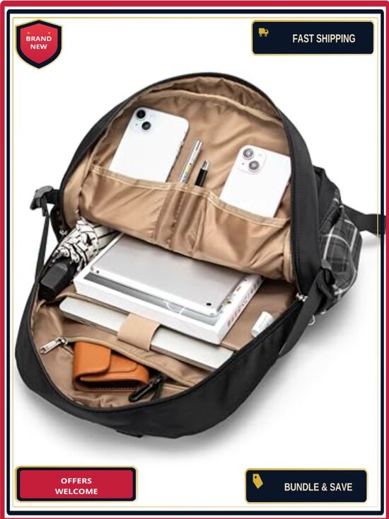 Cute School Backpack Set for Girls Book Bag Middle School Students